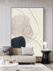 现代简约客厅沙发背景墙装饰画奶油抽象线条走廊壁画玄关过道挂画
