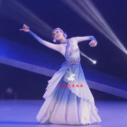 Ethnic performance clothes hometown mellow the same Mongolian dance clothes elegant ethnic minority performance clothes large skirt