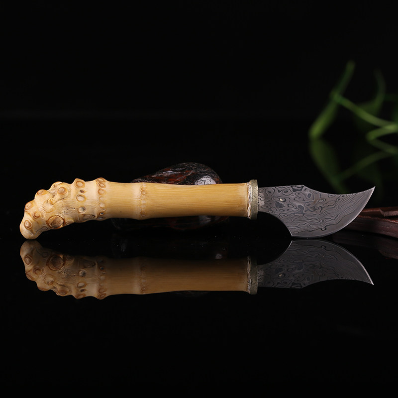 纯手工竹雕 手工制作 打磨精细《竹刀》