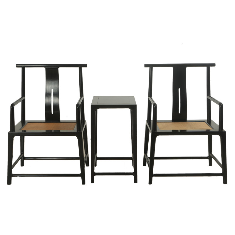 黑檀藤编官帽椅 精益求精 结实耐用