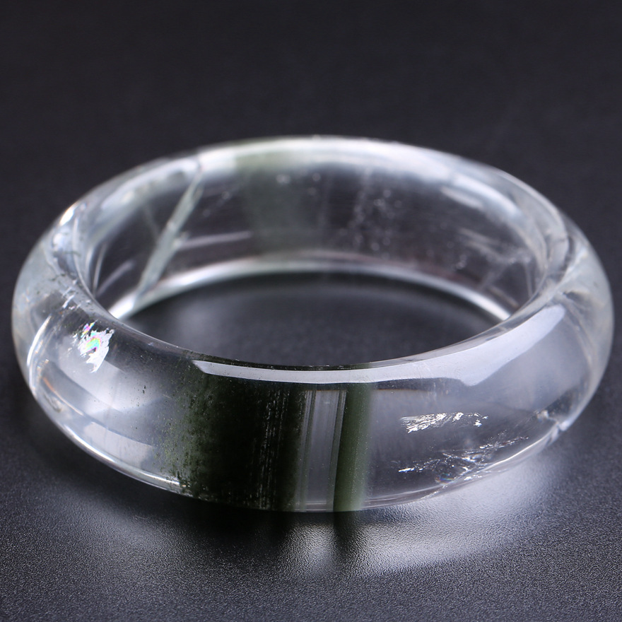 47g 内径56.5mm 天然精品 绿幽灵手镯 心态别致 收藏款