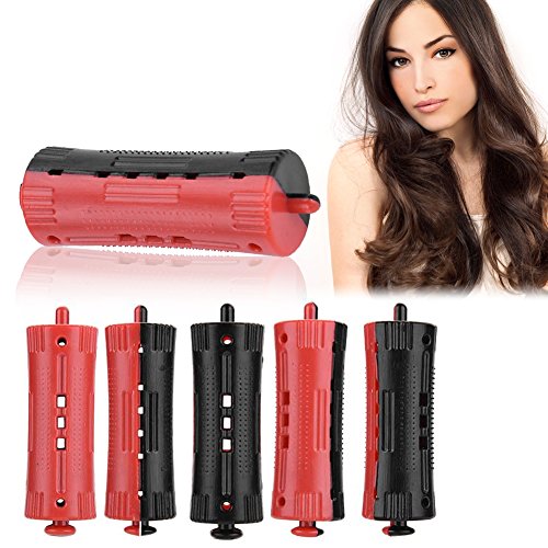 Hair Rollers with Rubber Band  6Pcs Salon Standard Wave Rods