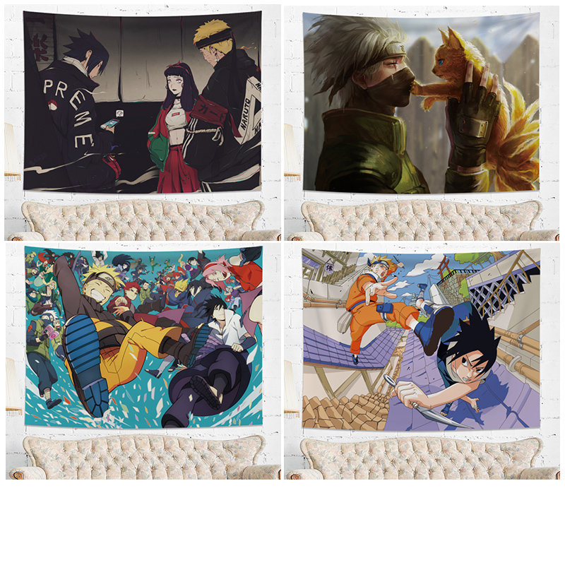 Japanese comic Naruto Background cloth ins Valance Qiangbu Background wall Bedside bedroom metope Wall Tapestriesin the Home Fabric , Tapestry/Tapestry category - from Buy2taobao.com to provide professional Taobao agent buy service