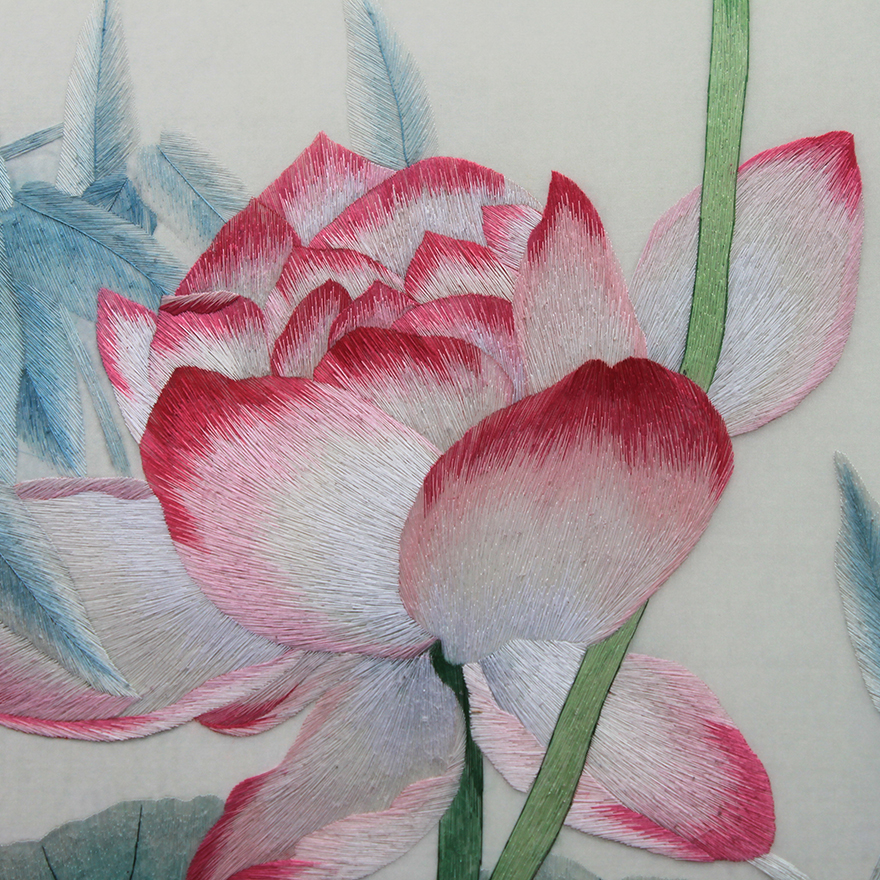 精品刺绣 《荷花》