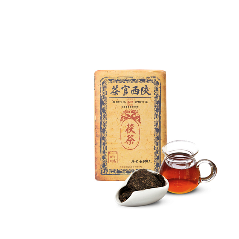 泾阳茯茶 四年陈料黑茶金花茯茶茯砖茶秦御茯砖茶叶400g 陕西特产|ruв категории чай, черный чай (новый), Другие черный чай - от Buy2taobao.com для оказания профессиональной услуги покупки агента Taobao