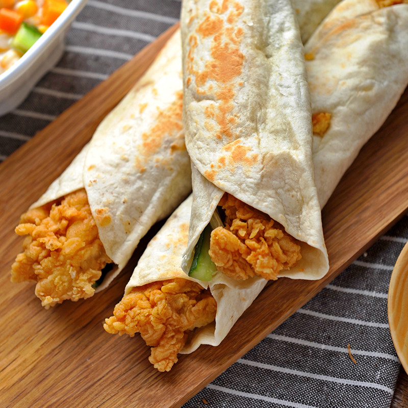 天健墨西哥鸡肉卷140g 照烧风味 方便零食 加热即食 冷冻60个新品