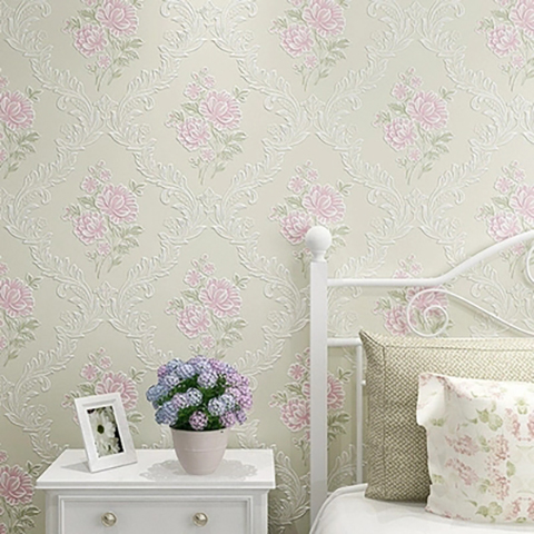 亚麻布纹素色无纺布墙纸 现代简约纯色壁纸 北欧客厅书房卧室墙纸