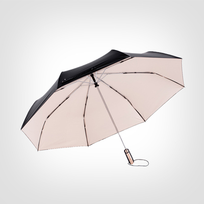 舒维 三折伞韩国黑胶创意女折叠两用全自动晴雨伞 防风防晒太阳伞
