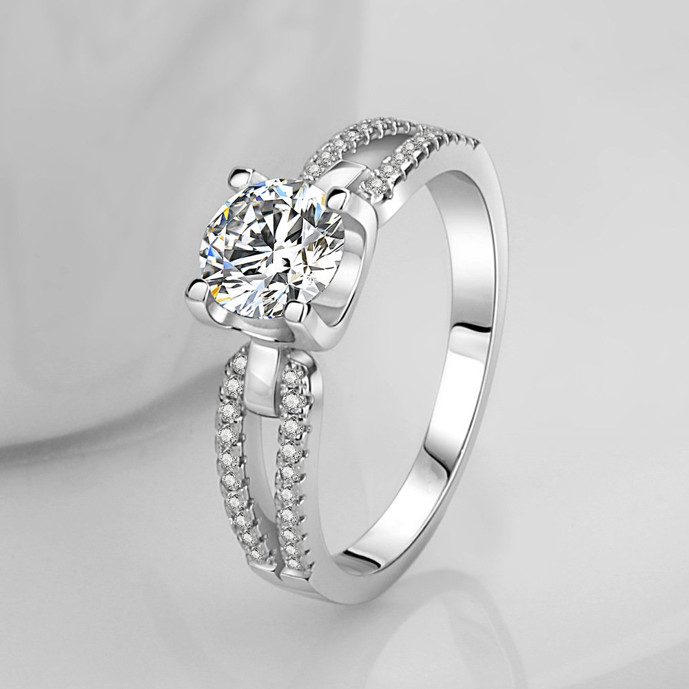 jz510钻石工艺定制锆石微镶双排戒指仿真新牛头戒指