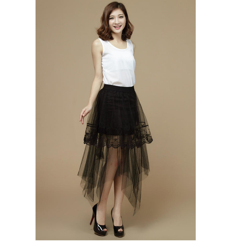 2019 new women lace half-length dress sexy gauze mesh skirt在類目 女裝/女士精品, 半身裙中 - 來自Buy2taobao.com提供專業的淘寶代購服務
