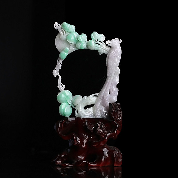 【源头好货-四会】张利永玉雕工作室春彩花鸟摆件228.04g