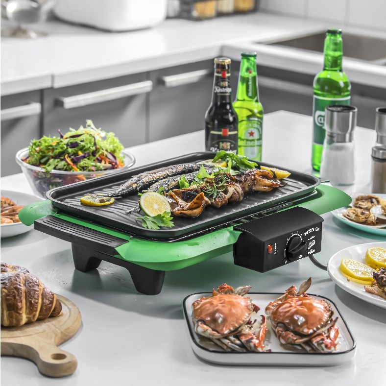 新一代电烤炉 双发热管电烧烤架 家用电烧烤炉 餐厅多功能电烤盘