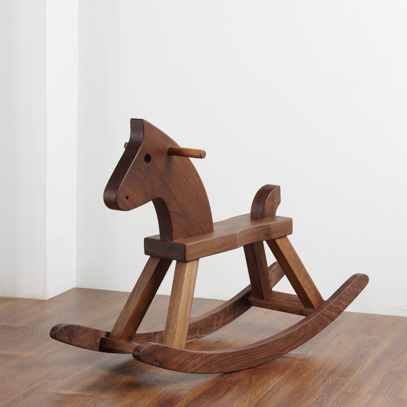 实木 成人_成人实木木马原木摇摇马创意成人儿童玩具生日礼物木质大小