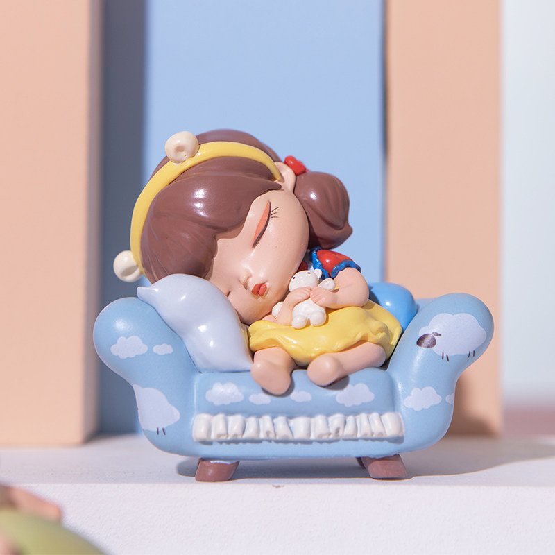 可米生活盲盒趴趴甜梦王国办公室桌面少女摆件白夜童话潮玩手办