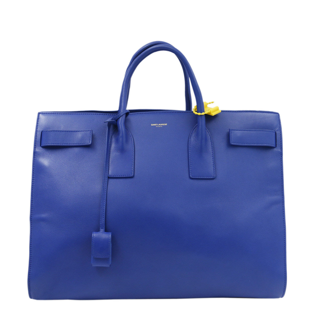 [9.0新]圣罗兰ysl女士手提包羊皮侧风琴包蓝色