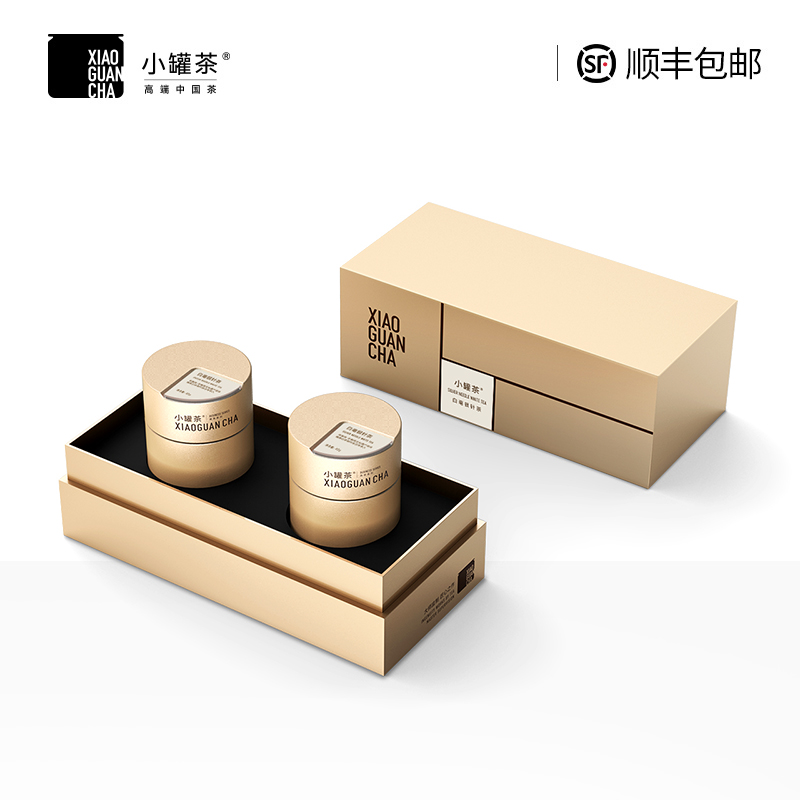 小罐茶礼盒装多泡装金罐特级白茶茶叶送礼白毫银针