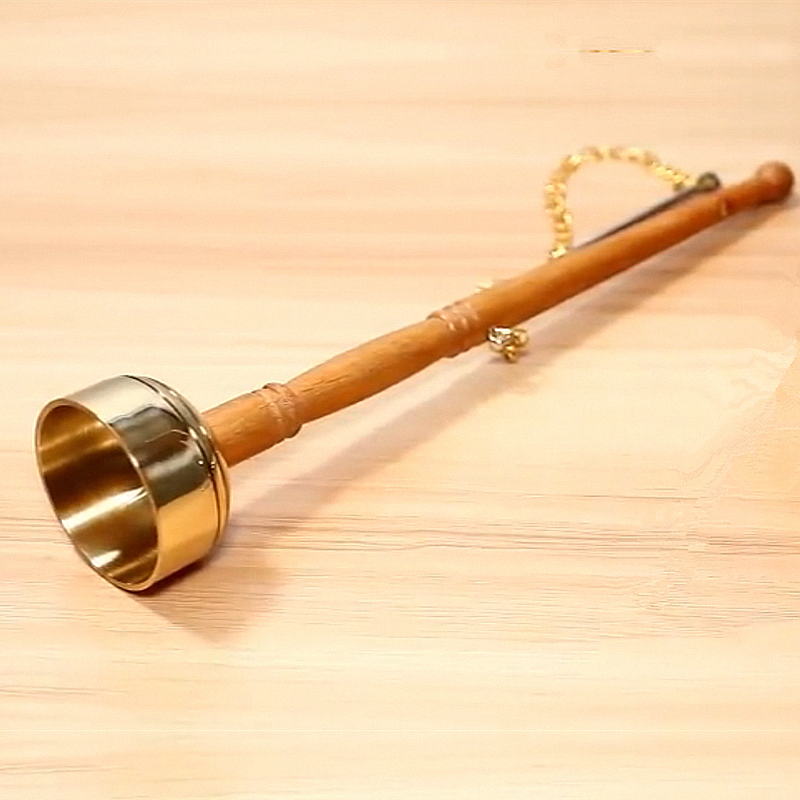 铜器佛具引磬佛教用品法器纯铜直杆引磬多用引庆铜磬引擎佛乐铜钟_不