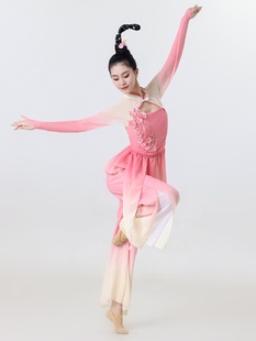 新款古典舞演出服女飘逸中国舞胶州秧歌伞舞扇子舞独舞艺考舞蹈服
