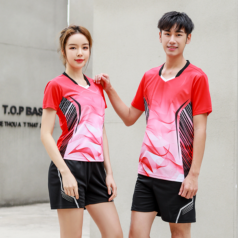 羽毛球服套装男女款乒乓球网球服情侣夏季透气速干比赛运动服定制|ruв категории движение/йога/фитнес/фанаты товаров, бадминтон, бадминтон одежды - от Buy2taobao.com для оказания профессиональной услуги покупки агента Taobao