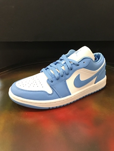 WMNS AIR JORDAN 1 LOW AJ1大学蓝女子低帮运动篮球鞋 AO9944-441