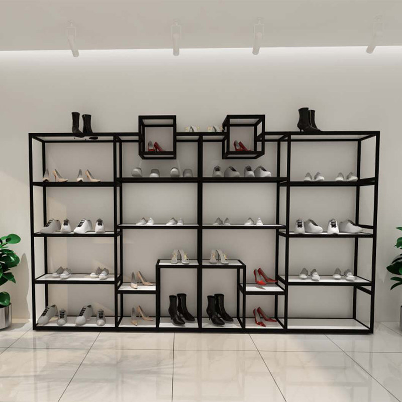 鞋架展示架多层落地创意店铺鞋货架服装店鞋子包包箱包展示柜优惠券