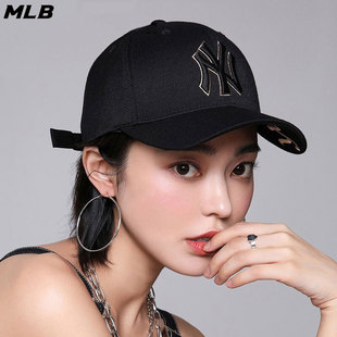 MLB正品鸭舌帽男帽女帽2024夏季大标刺绣硬顶棒球帽帽子3ACP8501N