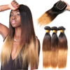 Brazilian human hair bundles with closure extension 1b/4/27 Brazilian human hair bundles with closure extension 1b/4/27