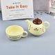 英式下午茶花茶壶粉色子母单人壶咖啡壶陶瓷茶具水果茶便携套装