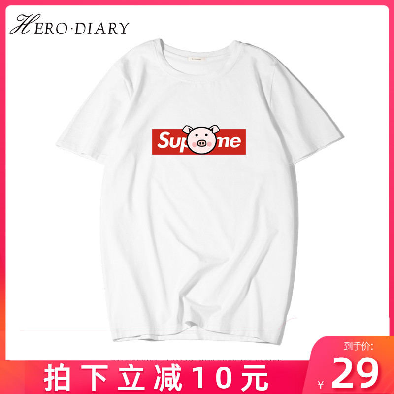 潮牌短袖T恤女宽松2020夏季韩版ulzzang原宿港风bf情侣装半袖上衣在类目 女装/女士精品, T恤中 - 来自Buy2taobao.com提供专业的淘宝代购服务