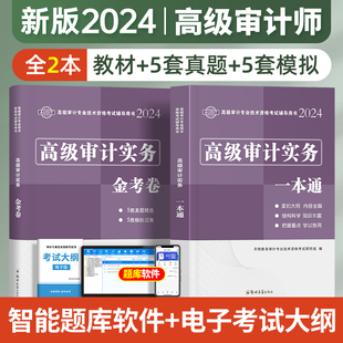 新版2024年高级审计师教材考试辅导用书一本通历年真题库模拟试卷全套AUDIT高级审计实务专业技术资格书练习题集资料网课官方2023