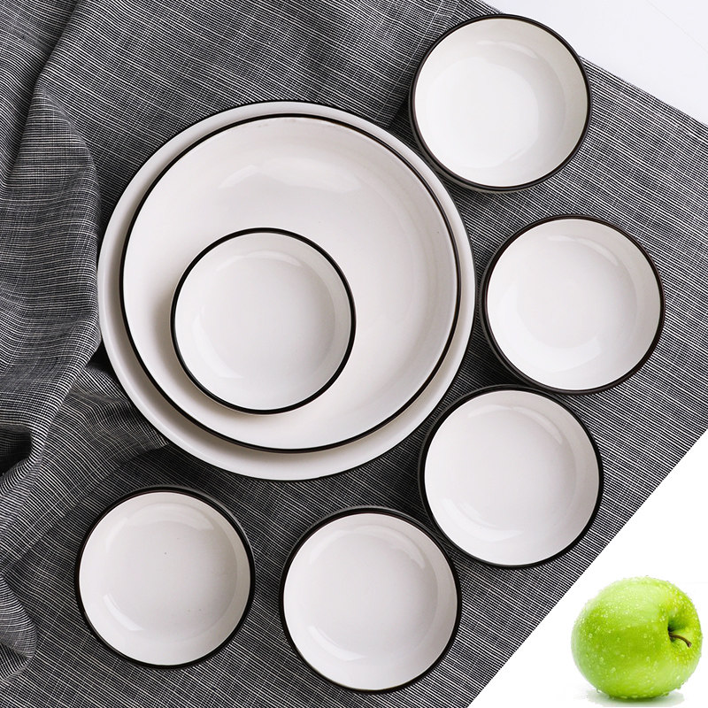 王宗廷餐具套装家用中式盘子碗套装碗碟简约餐具陶瓷乔迁送礼礼品