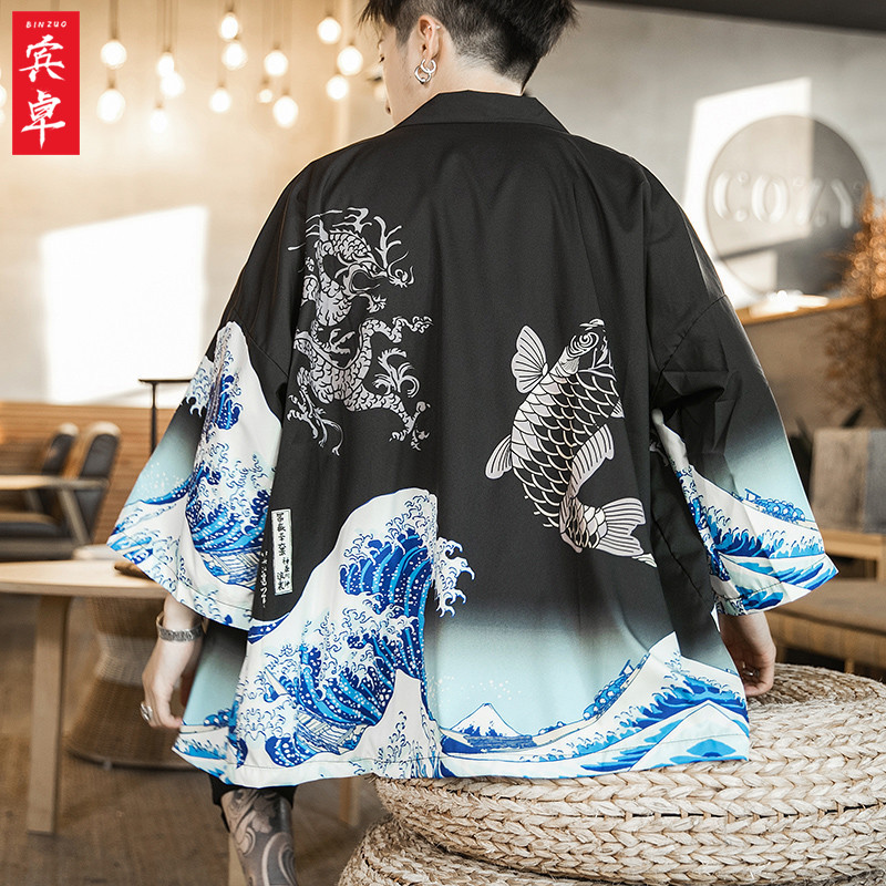 秋季薄款中式外套中国风男装汉服复古风仙气服装男士道袍唐装古装|ruв категории Мужская одежда, национальная одежда - от Buy2taobao.com для оказания профессиональной услуги покупки агента Taobao