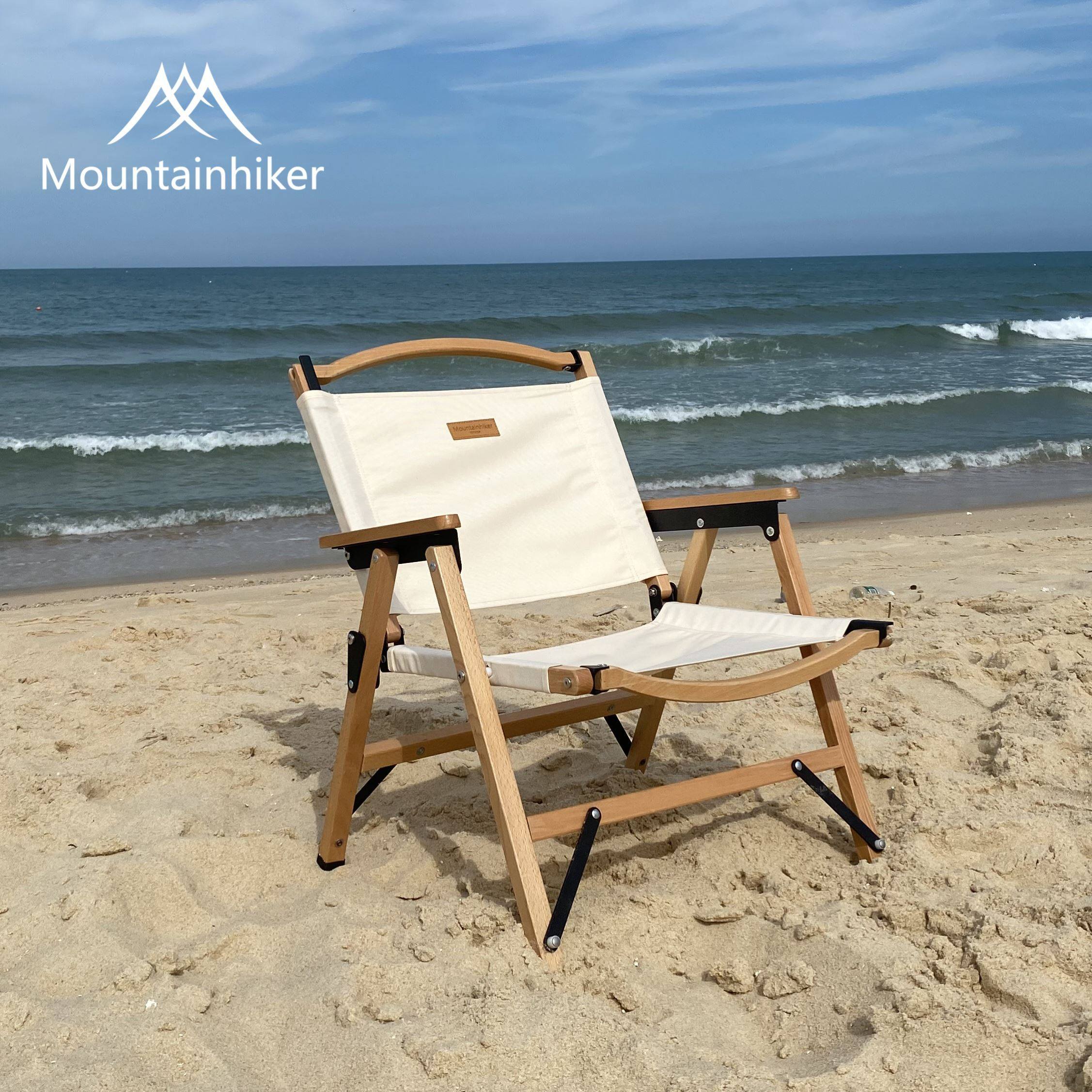 mountainhiker山之客实木折叠椅户外露营椅子便携kermit克米特