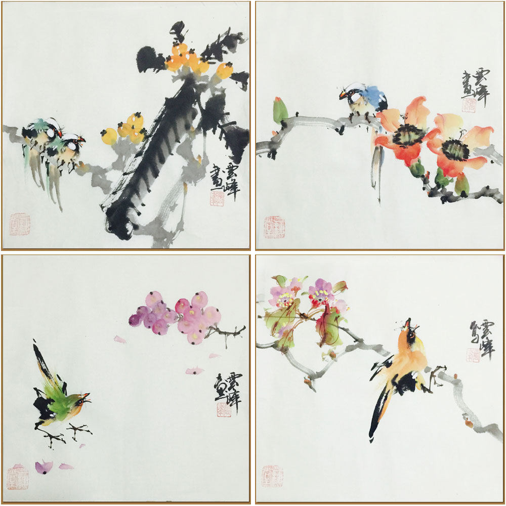 吴云峰《写意花鸟小品十四》中国书画家协会理事/云峰书画院院长