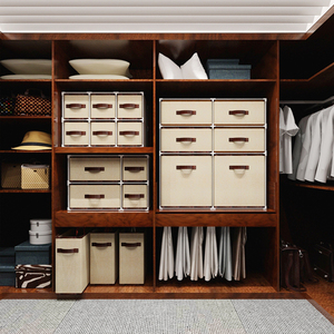 衣帽间收纳箱抽屉式组合整理箱家用折叠衣物分层柜子衣柜转角定制