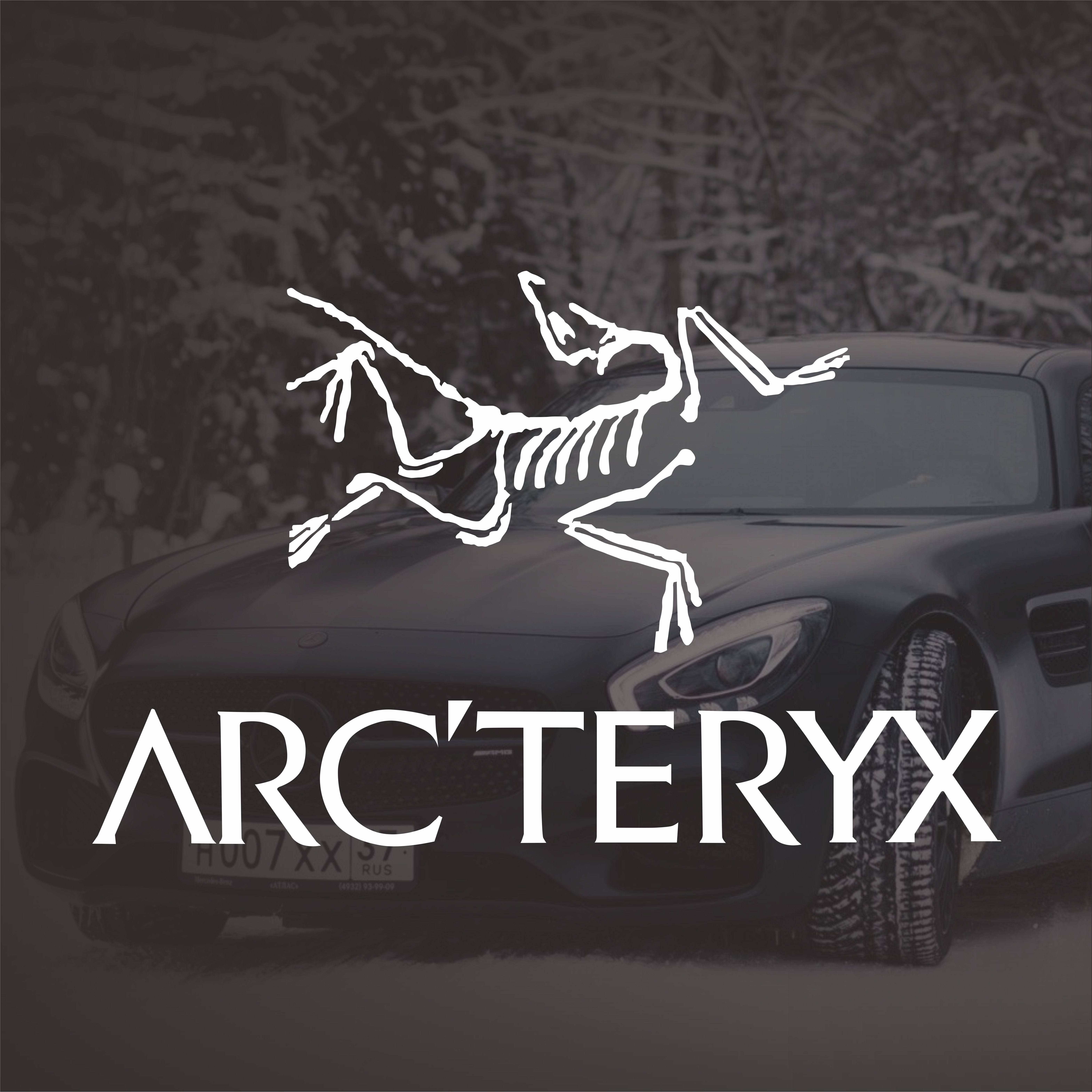 arcteryx始祖鸟车贴户外防水个性雕刻镂空汽车车身后挡风玻璃贴纸