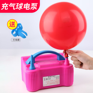 昆明打气球机吹气球电动包邮家用气筒集合单双孔充气泵充气球铺助