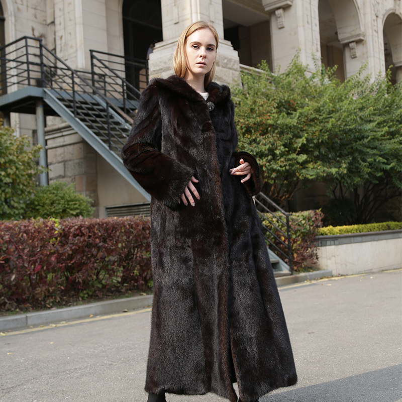 水貂皮草女整貂2020新款