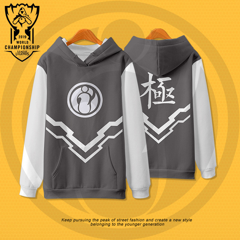 ig战队队服lpl出征服s9赛季连帽卫衣 全员莽夫加绒情侣外套衣服潮