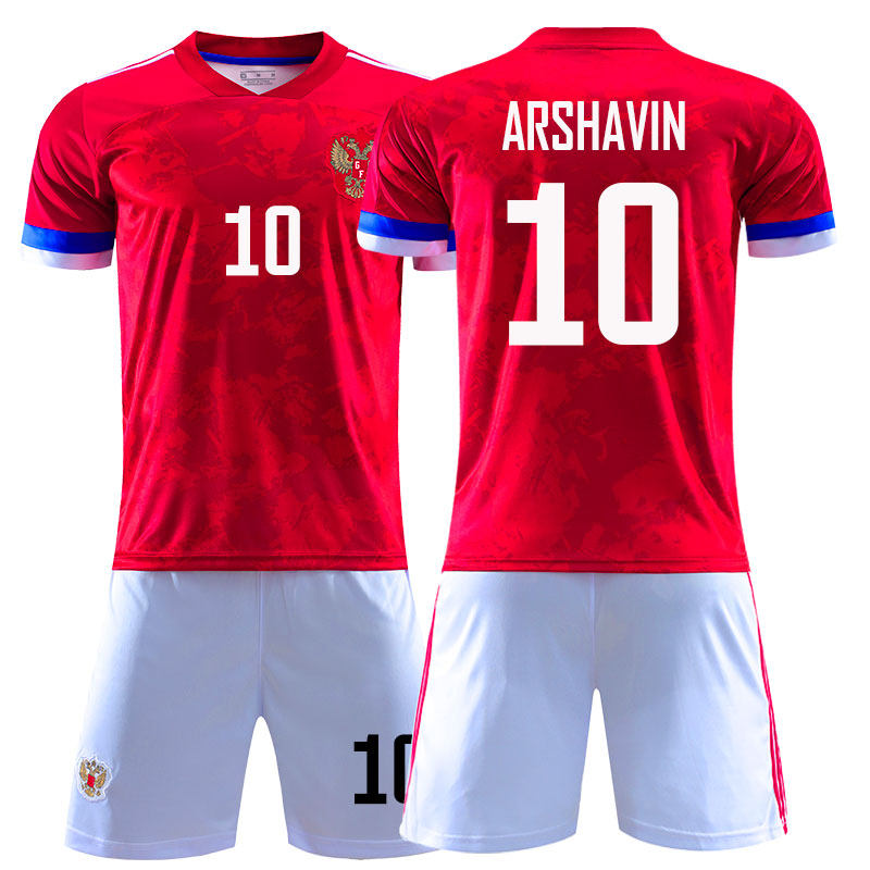 20欧洲杯国家队俄罗斯球衣主场足球服套装10号阿尔沙文男成人队服