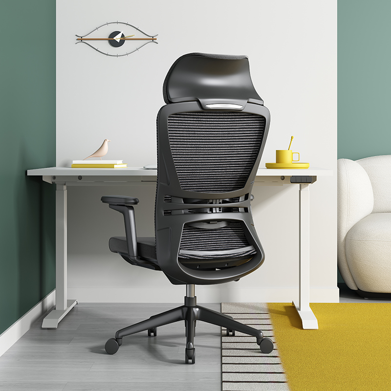 圣奥sunon家用人体工学电脑椅靠背舒适久坐老板办公椅转椅座椅子