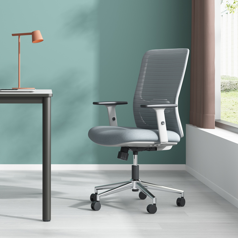 圣奥奥丽椅子电脑椅家用转椅现代简约网布办公椅子护腰职员椅座椅