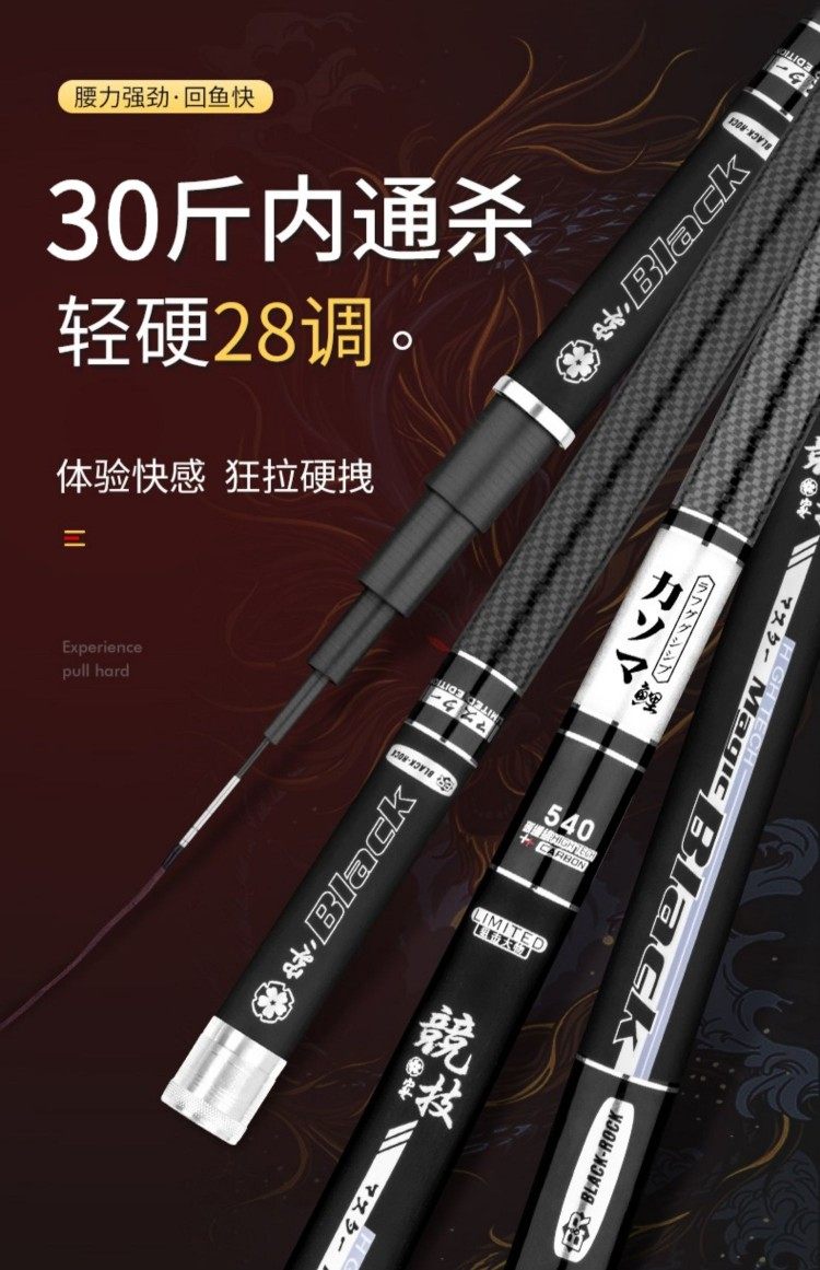 日本进口伽玛鲤伽马精工鱼竿28调5h碳素超轻超硬长节手竿台钓竿