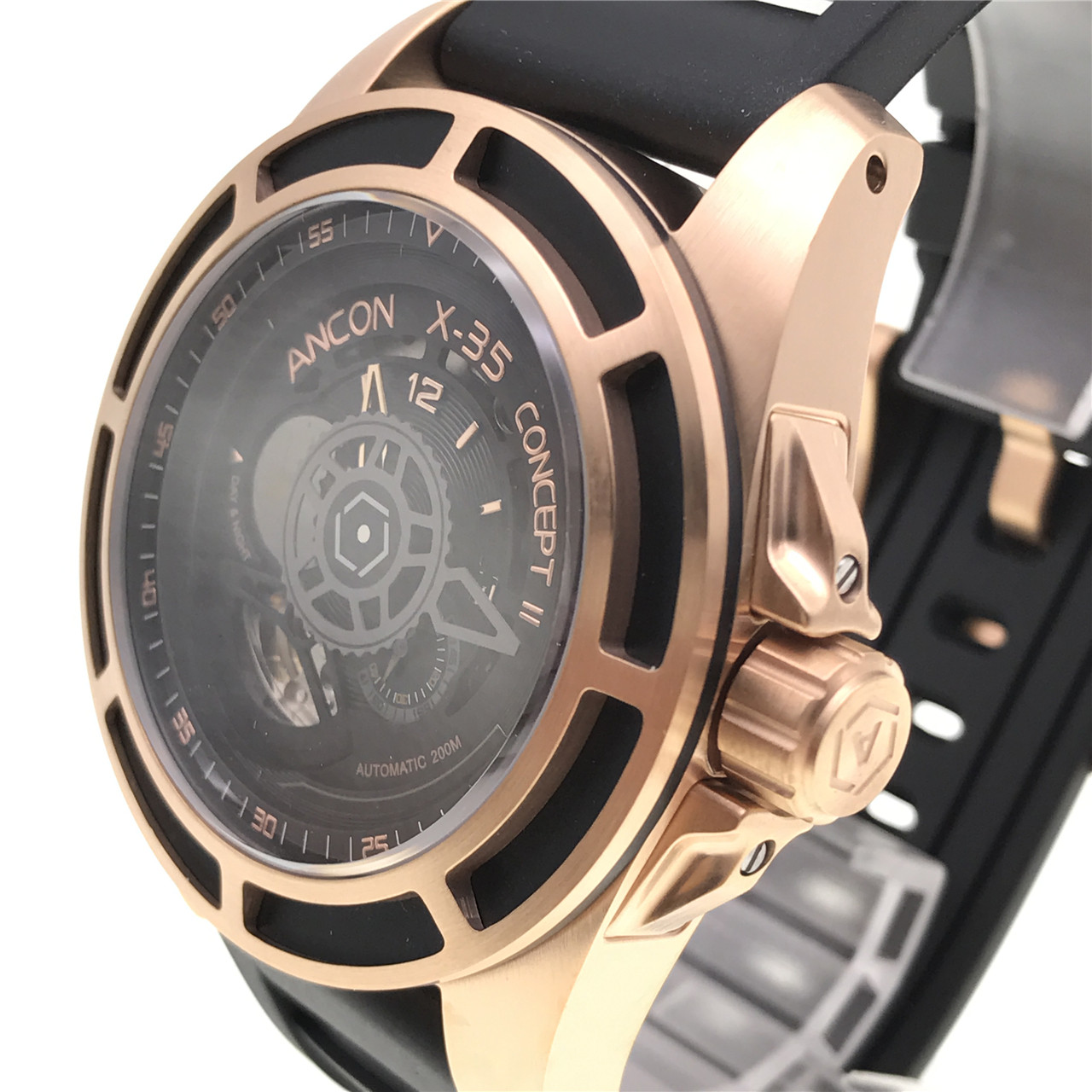 [无保留价][9.9新]安肯黑武士系列自动机械男表 x-35c206