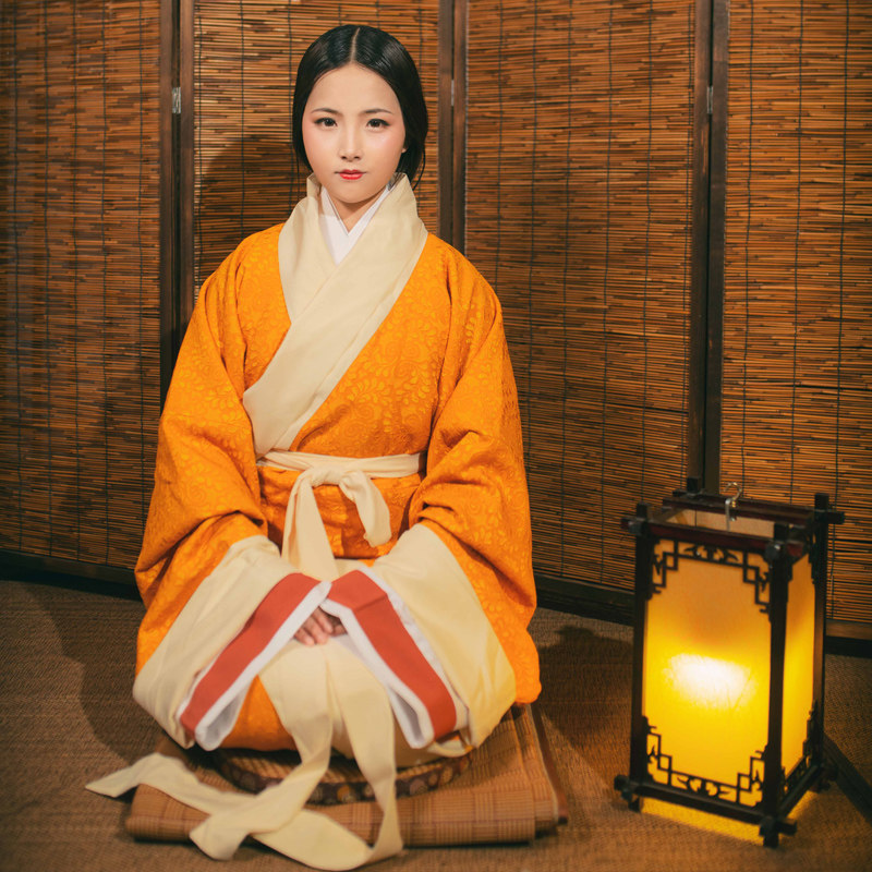 怀谷居汉服楚裳马王堆曲裾袍女款复原