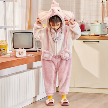 连体睡衣女卡通可爱儿童