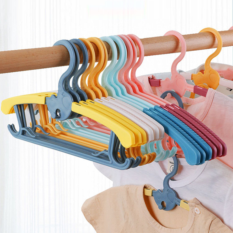 儿童衣架小衣架婴儿宝宝伸缩多功能晾衣架家用小孩防滑衣服撑子