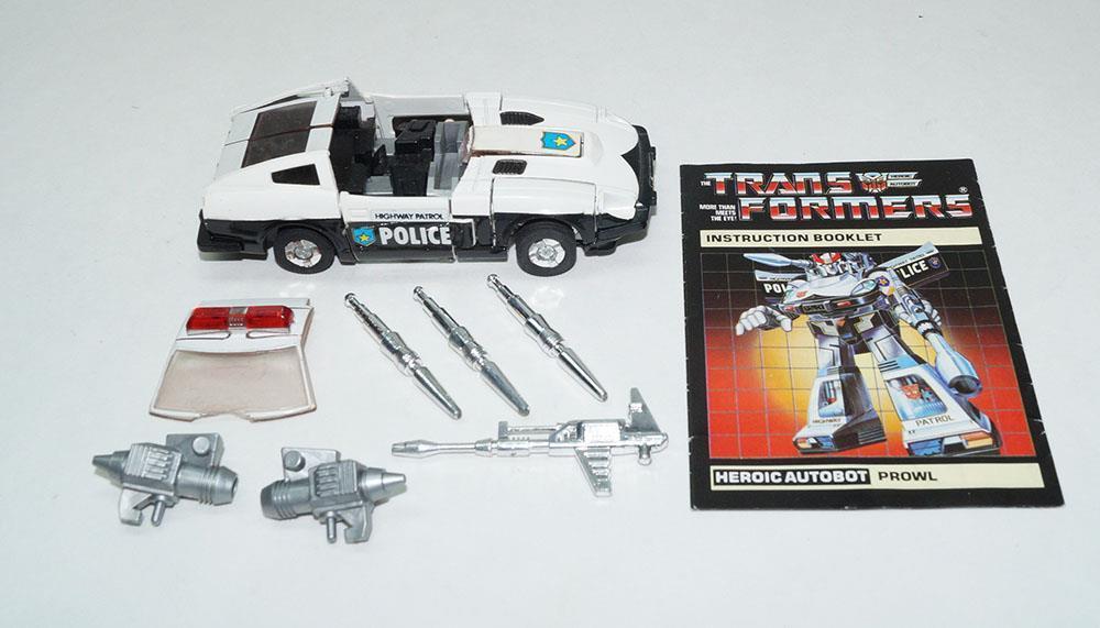 代购prowl警车完整1984hasbrog1变形金刚可动模型变形金刚模型专区