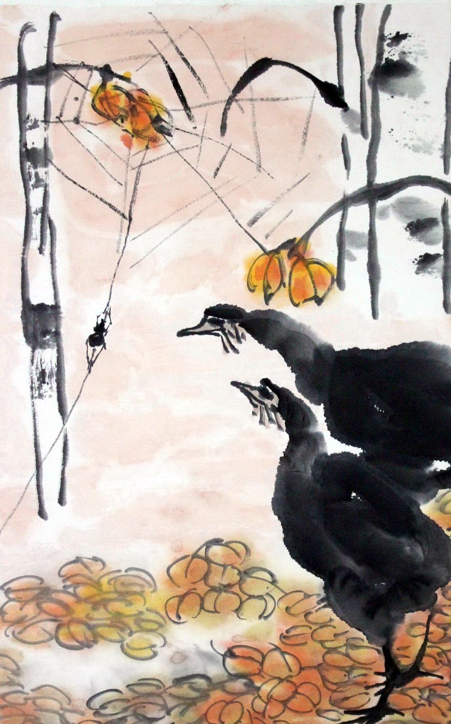 【即刻拍】高卉民《秋叶季节》清华美院导师 国家画院研究员