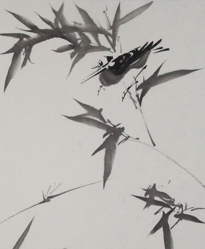 李墨林《蜀山所见双鸟嬉戏》北京画院专职画家 当代实力派画家